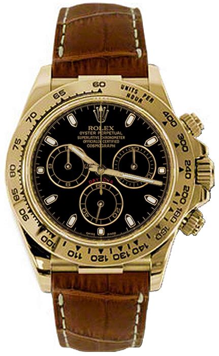 rolex oyster perpetual cosmograph daytona leather strap watch|Rolex Daytona 116518 .